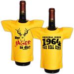 Goodman Design ® Mega Scherzartikel Original Since 1964 - Jäger in dir - Geburtstagsgeschenk - 2er T-Shirt Set für Flaschen
