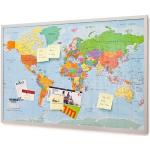 Weltkarten mit Weltkartenmotiv aus Kork 