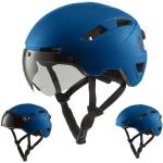 GOOFF Pilot S-Pedelec Helm - Schutz für schnelle E-Bike Fahrten – Fahrradhelm mit Visier und Licht – NTA 8776-zertifizierter Zweirat Helm für Damen und Herren - Velo Helm (Blau, XL)