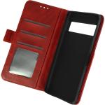 Rote Google Pixel 7 Pro Hüllen Art: Flip Cases aus Kunstleder mit Band 