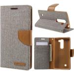 Graue LG Magna Cases Art: Flip Cases aus Leder 