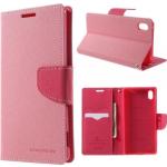 Pinke Sony Xperia Z4 Cases Art: Flip Cases aus Leder 