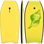 Bodyboard mit Fuss - Zugseil, Schwimmbrett Erfüllt, Surfboard bis zu 85 kg Belastbar, Schwimmhilfe, 105 x 51 cm, für Kinder & Erwachse - Goplus
