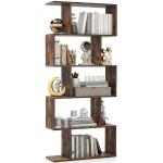 Reduzierte Braune Moderne Bücherregale aus Holz Breite 150-200cm, Höhe 150-200cm, Tiefe 0-50cm 
