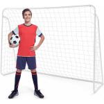 Fußballtor, 215×76×152cm Fussballtore Outdoor mit abriebfestem Netz, wetterfestes Fußballtor, Outdoor Torwand für Freizeit & Training, Soccertor für Kinder & Erwachsene - Goplus