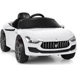 Weiße Maserati Elektroautos für Kinder für 3 - 5 Jahre 