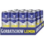 Gorbatschow Lemon (12 x 0,33 l) 10 Prozent vol. - Erfrischender Wodka-Longdrink mit Lemon in der praktischen Dose, fertig gemixt für unterwegs, natürlich fruchtig