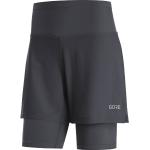 Schwarze Gore Stretch-Shorts aus Polyamid für Damen Größe XS 