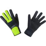 Gore Wear M Gore Windstopper Thermo Gloves Black Neon Yellow Laufhandschuhe