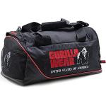 Gorilla Wear Jerome Gym Bag - schwarz/rot - Bodybuilding und Fitness Sporttasche für Damen und Herren mit Logo Aufdruck absolut praktisch mit viel Stauraum