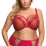 Rote Sexy Gorsenia Soft-BHs aus Spitze in 75J für Damen Große Größen 