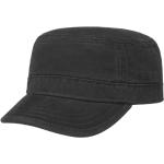 Schwarze Stetson Gosper Army-Caps aus Baumwolle für Herren Größe XXL 