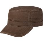 Braune Stetson Gosper Army-Caps aus Baumwolle für Herren Größe XL 