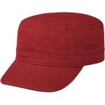 Dunkelrote Stetson Gosper Army-Caps aus Baumwolle für Herren Größe XL 