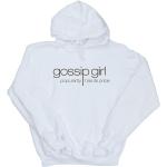 Weiße Langärmelige Gossip Girl Herrenhoodies & Herrenkapuzenpullover mit Kapuze Größe 4 XL 