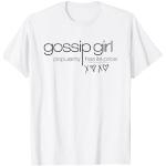 Weiße Gossip Girl T-Shirts für Herren Größe S 