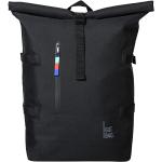 Schwarze GOT BAG Nachhaltige Kunststoffrucksäcke 23l mit Klettverschluss mit Rollverschluss 