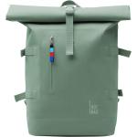 Pastellblaue GOT BAG Nachhaltige Kunststoffrucksäcke 23l mit Klettverschluss mit Rollverschluss 