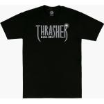 Reduzierte Schwarze Gothic Thrasher T-Shirts aus Baumwolle für Herren Größe M 