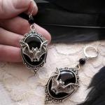 Gothic Ohrhänger mit Halloween-Motiv für Damen 