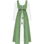 Hellgrüne Wikinger-Kostüme für Damen Größe XL 