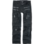 Schwarze Unifarbene Gothic Gothicana by EMP Straight Leg Jeans aus Baumwolle für Herren 