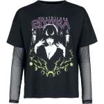 Schwarze Gothic Langärmelige Gothicana by EMP T-Shirts für Damen Größe 3 XL für Festivals 