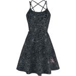 Schwarze Gothic Gothicana by EMP Mini Rundhals-Ausschnitt Freizeitkleider aus Polyamid für Damen Größe 4 XL 