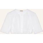 Weiße Kurzärmelige Gottseidank Transparente Blusen & durchsichtige Blusen durchsichtig aus Baumwolle für Damen Größe S 