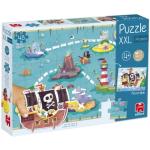 Reduzierte 500 Teile Jumbo Spiele Piraten & Piratenschiff Riesenpuzzles für 3 - 5 Jahre 