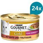 Gourmet Gold Feine Komposition Ente & Truthahn 24x85g