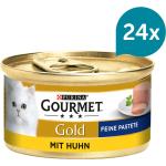 GOURMET Gold Feine Pastete mit Huhn 24x85g