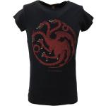 Schwarze GOZOO Game of Thrones Haus Targaryen T-Shirts für Damen Größe XXL 