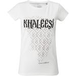 GOZOO Game of Thrones T-Shirt Damen Khaleesi 100% Baumwolle Weiß S