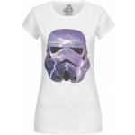 Weiße Kurzärmelige GOZOO Star Wars Stormtrooper T-Shirts aus Baumwolle für Damen Größe L 