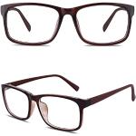 GQUEEN Brille Ohne Stärke Fake Brille Nerdbrille Damen Herren UV400,PO2