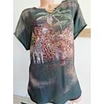 Gr. 46-48 Paola Shirt Animal Print Safari Look Spange grün-Töne - 30% Rabatt