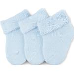 Blaue Erstlingssocken aus Baumwolle für Babys 3-teilig 