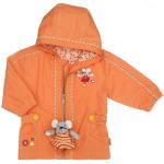 Orange Mini Kindersommerjacken mit Maus-Motiv mit Reißverschluss aus Jersey für den für den Sommer 