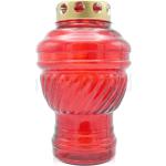 Rote Grablaternen & Grablampen aus Glas 