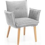 Graue Moderne Möbel-Eins Stoffsessel lackiert aus Massivholz mit Armlehne Breite 50-100cm, Höhe 50-100cm, Tiefe 50-100cm 