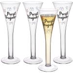 Dunkelblaue GRÄWE Runde Champagnergläser aus Kristall mundgeblasen 4-teilig 