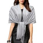 Hellgraue Pashmina-Schals für Damen Einheitsgröße für Partys 