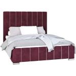 Rote Moderne GrainGold Polsterbetten mit Bettkasten aus Stoff mit Stauraum 180x200 