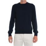 Blaue Gran Sasso Rundhals-Ausschnitt Kaschmir-Pullover aus Wolle für Herren Größe 4 XL 