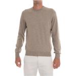 Braune Gran Sasso Rundhals-Ausschnitt Kaschmir-Pullover aus Wolle für Herren Größe 4 XL 