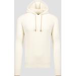 Reduzierte Weiße Sportliche Gran Sasso Kaschmir-Pullover aus Wolle mit Kapuze für Herren Größe XL 