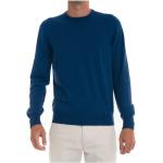 Reduzierte Blaue Gran Sasso Rundhals-Ausschnitt Kaschmir-Pullover aus Wolle für Herren Größe 4 XL 