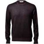 Braune Gran Sasso Rundhals-Ausschnitt Herrensweatshirts aus Wolle Größe XL 