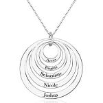 Silberne Silberketten mit Namen aus Silber 18 Karat personalisiert für Damen 